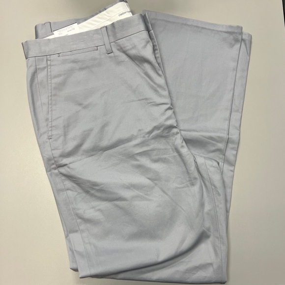Mens Claiborne Gray flat front Dress Pants 36X34 - Picture 1 of 6